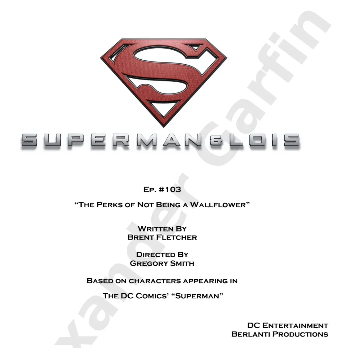 A picture of the title page for superman.